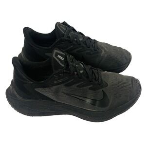Nike Air Zoom Winflo 7 Shoe Womens 7.5 Black Anthracite Running Athletic Sneaker
